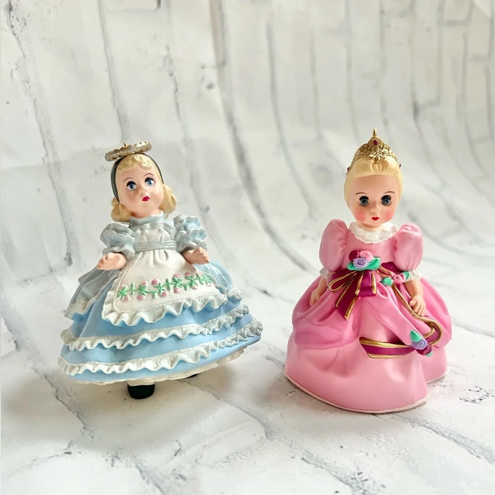 Hallmark Keepsake Madame Alexander Ornaments Cinderella, Alice in Wonderland Set